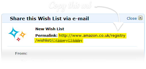 Wishlist URL